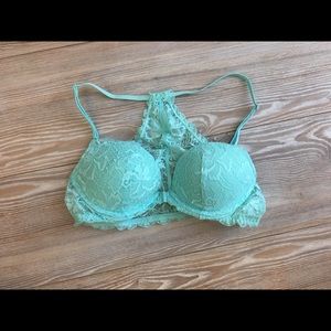 Aqua Lace Bra Victoria Secret PINK (34B)